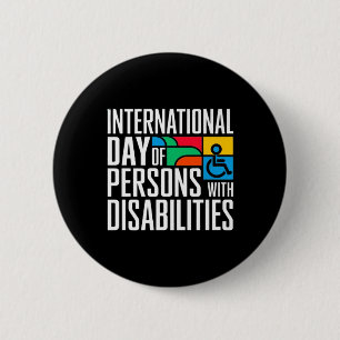 International Day Of Persons With Disabilities Pre 6 Cm Round Badge