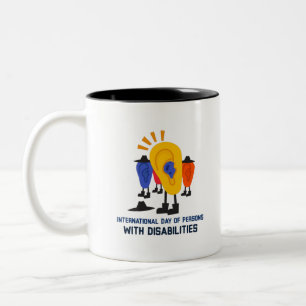International Day of Persons with Disabilities Two-Tone Coffee Mug