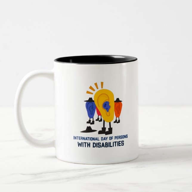 International Day of Persons with Disabilities Two-Tone Coffee Mug (Left)