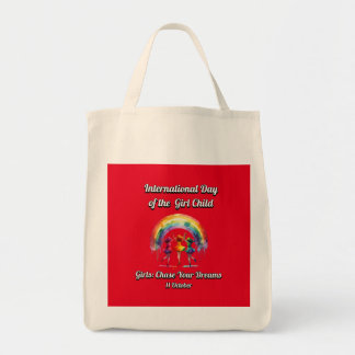 International Day of the Girl. chase Your Dreams. Tote Bag