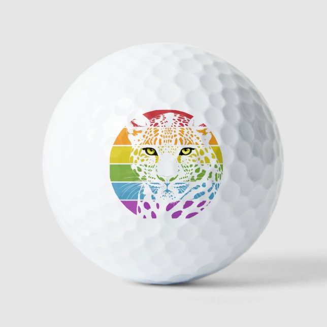 International Day of the Leopard Golf Balls (Front)