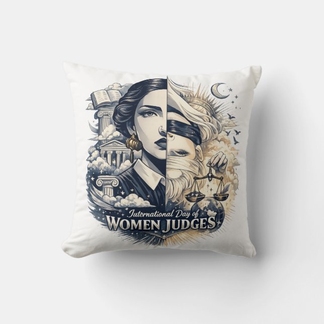 International Day of Women Judges Cushion (Front)