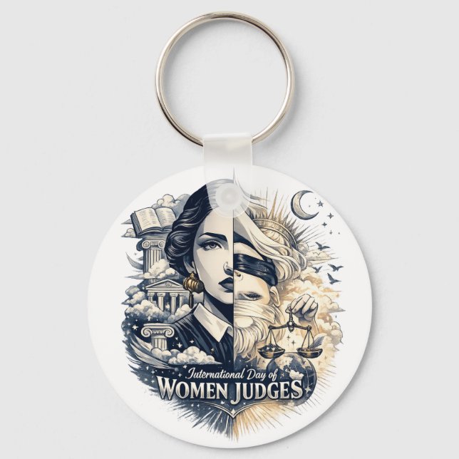 International Day of Women Judges Key Ring (Front)