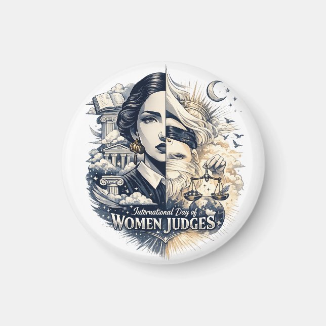 International Day of Women Judges Magnet (Front)