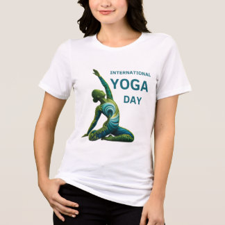 International Day of Yoga Tri-Blend Shirt