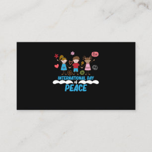 International Day Peace Earth World Peace Day Enclosure Card