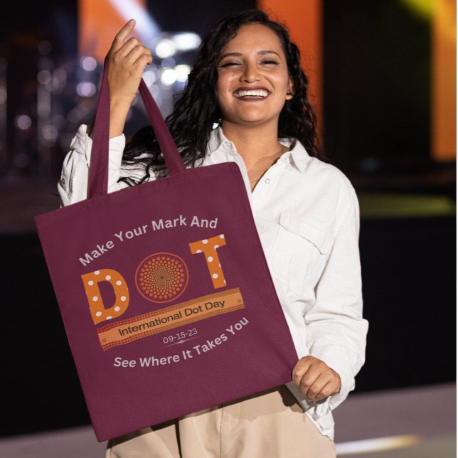 International Dot Day Design Tote Bag (Creator Uploaded)