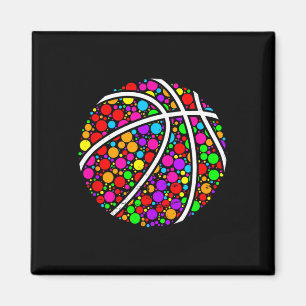 International Dot Day Fun Coloured Bysketbyll Polk Magnet