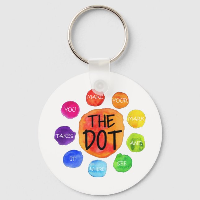 International dot day  key ring (Front)