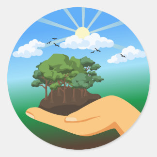 International Earth Day Classic Round Sticker
