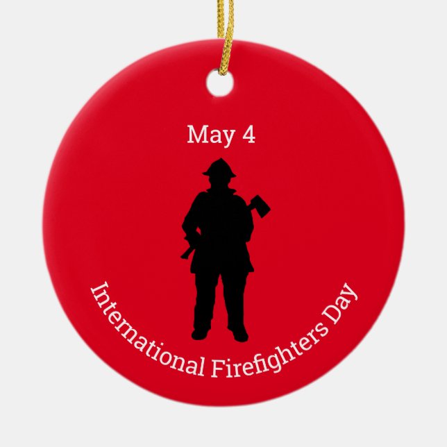 International Firefighters Day Ornament (Front)