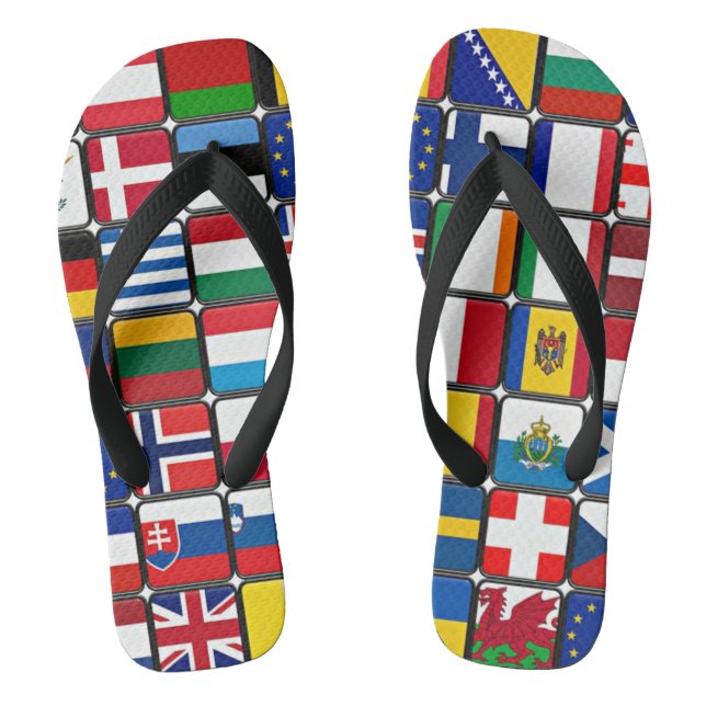 International Flag Collection Thongs (Footbed)
