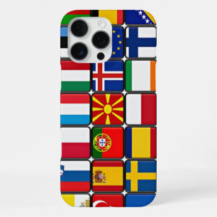 International flag collection, world flags iPhone 16 pro max case