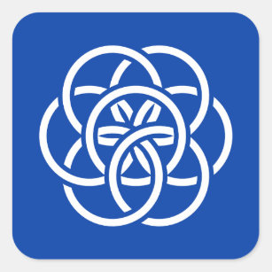 International Flag of Planet Earth Square Sticker