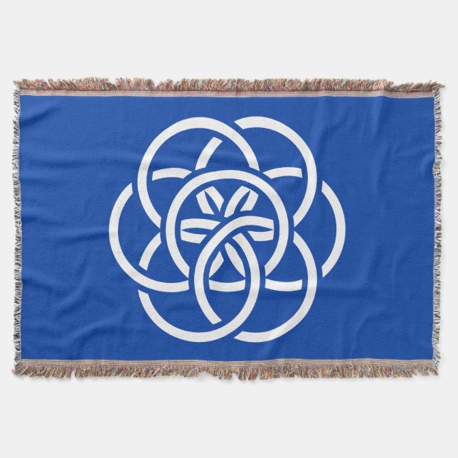 International Flag of Planet Earth Throw Blanket (Front)