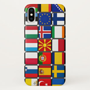 International flags collection, world flags iPhone x case