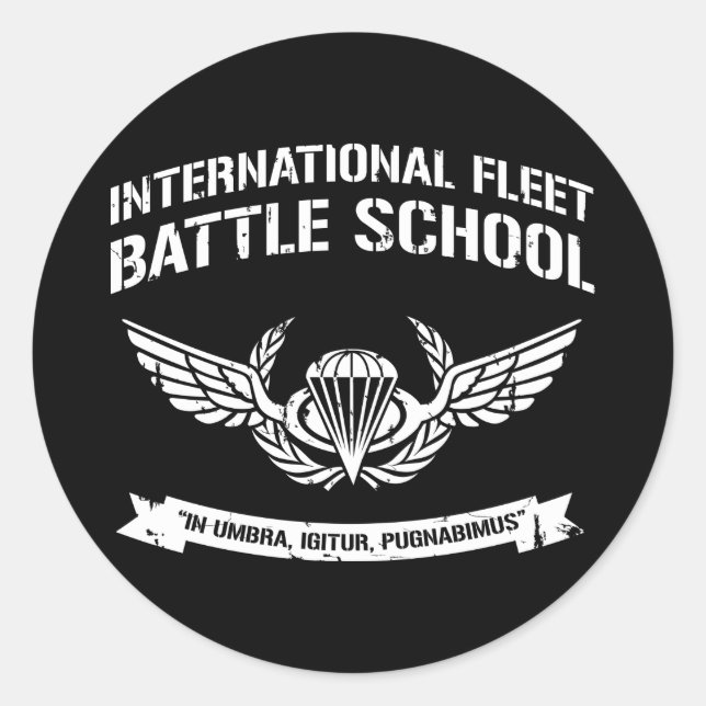 International Fleet Battle School Ender Classic Round Sticker (Front)