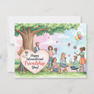 International Friendship Day Postcard