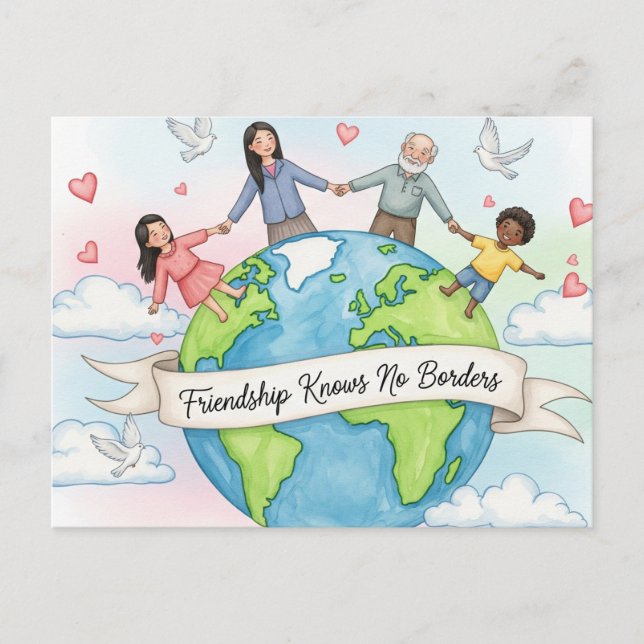 International Friendship Day Postcard (Front)