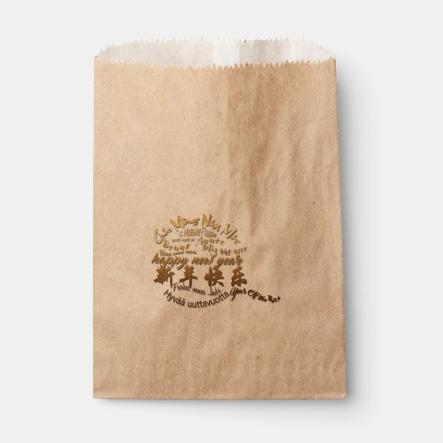 International Gold Wishes Rat New Year 2020 F Bag (Front)