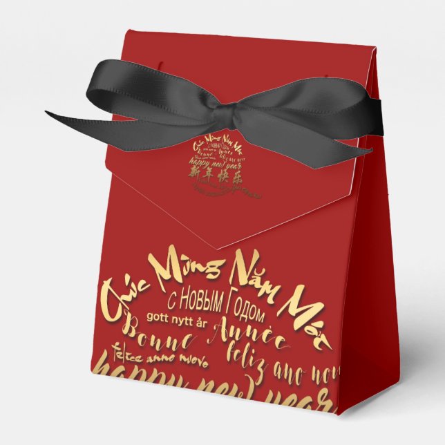 International Gold Wishes Rat New Year 2020 TFB Favour Box (Front Side)