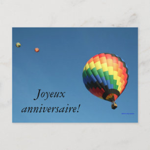 International Happy Birthday!  Customise Language! Postcard