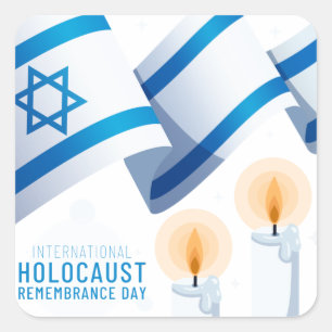 International Holocaust Remembrance Day Square Sticker