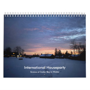 International Houseparty wall calendar