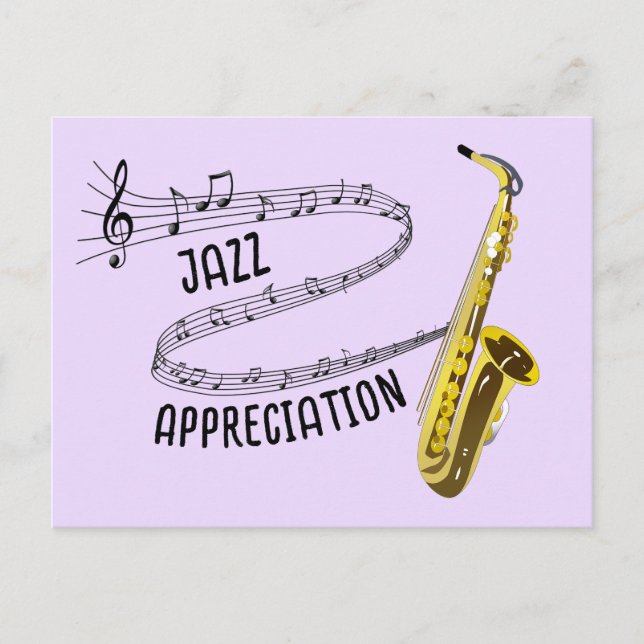 International Jazz Appreciation Postcard (Front)