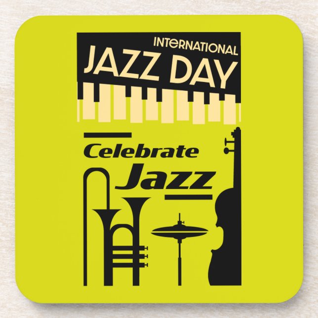 International jazz day April 30   Coaster (Front)