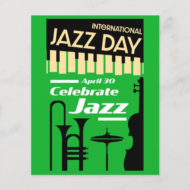 International jazz day April 30  Flyer (Front)