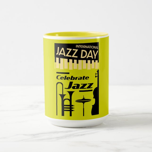 International jazz day April 30  Mug (Center)