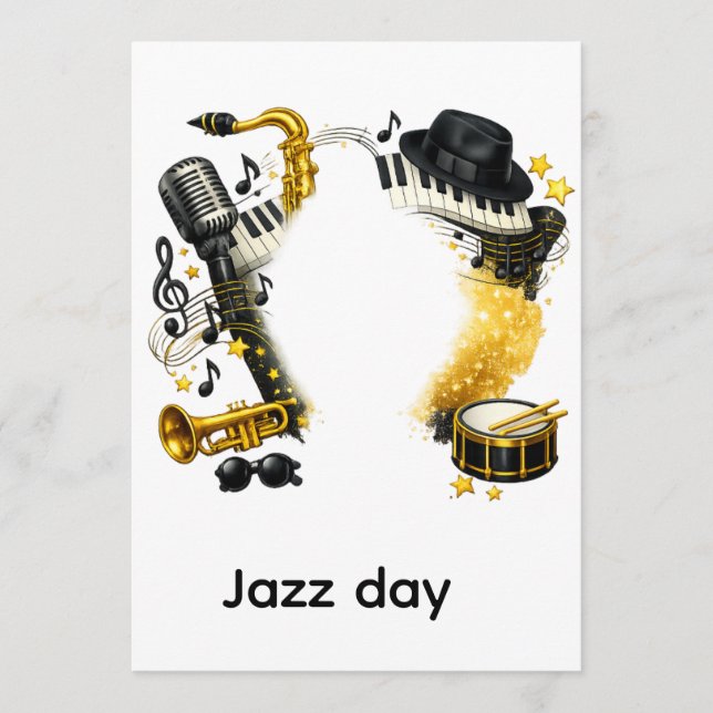international jazz day invitation (Front)