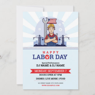 International Labour Day Event Flyer Invitation