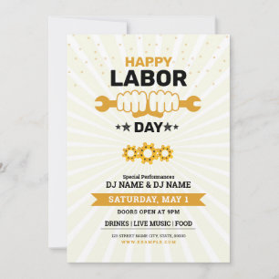 International Labour Day Flyer Invitation