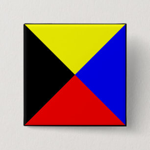International maritime signal flag letter nautical 15 cm square badge