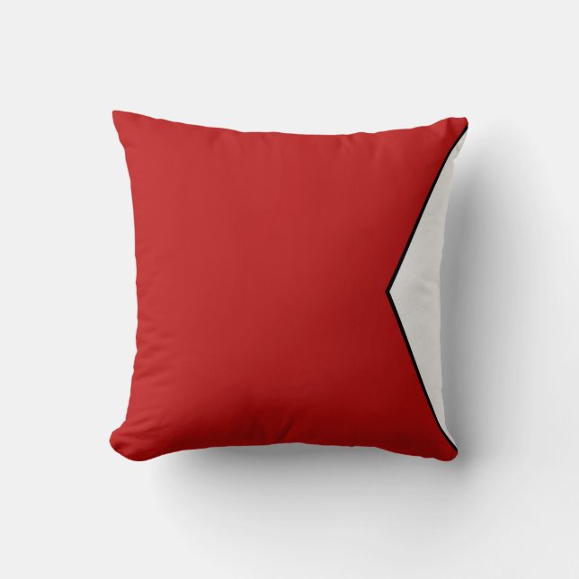 International maritime signal flag letter nautical cushion (Front)