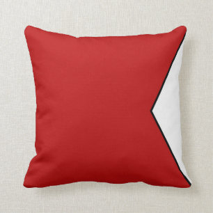 International maritime signal flag letter nautical cushion