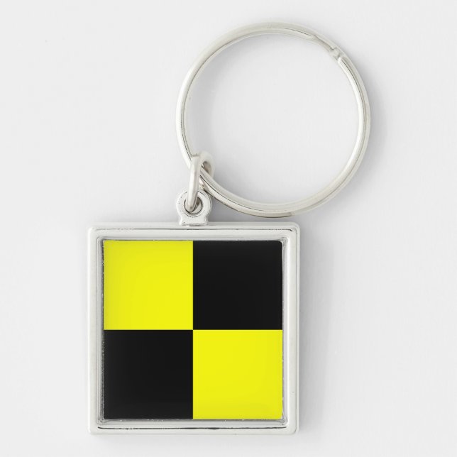 International maritime signal flag letter nautical key ring (Front)