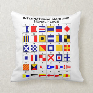 International Maritime Signal Flags Cushion