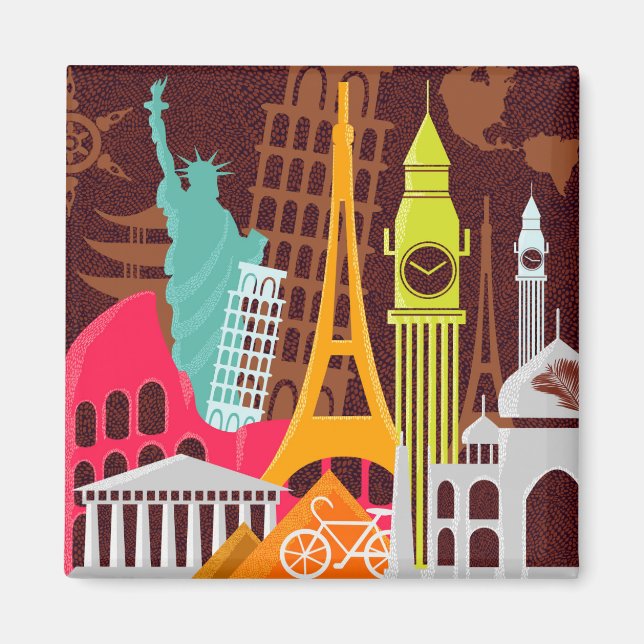 International Monuments Magnet (Front)