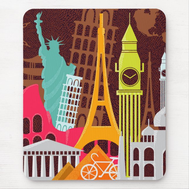 International Monuments Mouse Pad (Front)