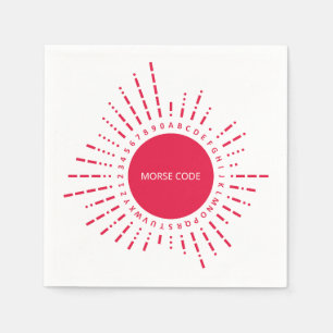 International Morse Code Napkin