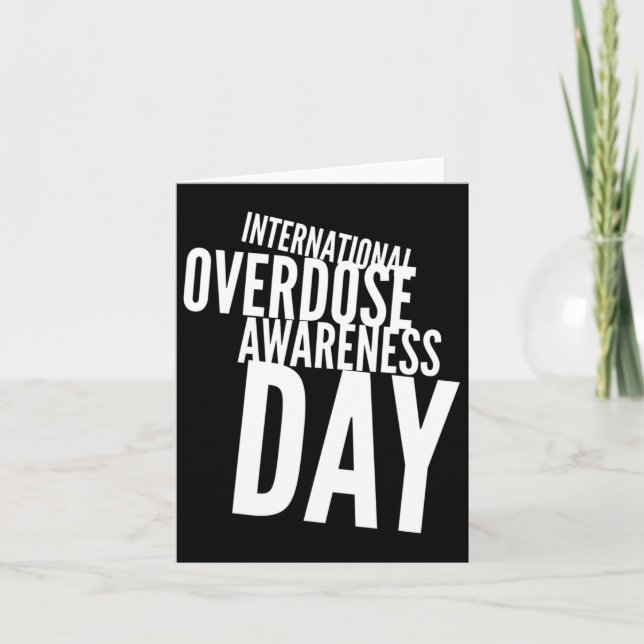 International Overdose Awareness Day 2  Card (Front)