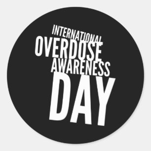 International Overdose Awareness Day 2 Classic Round Sticker