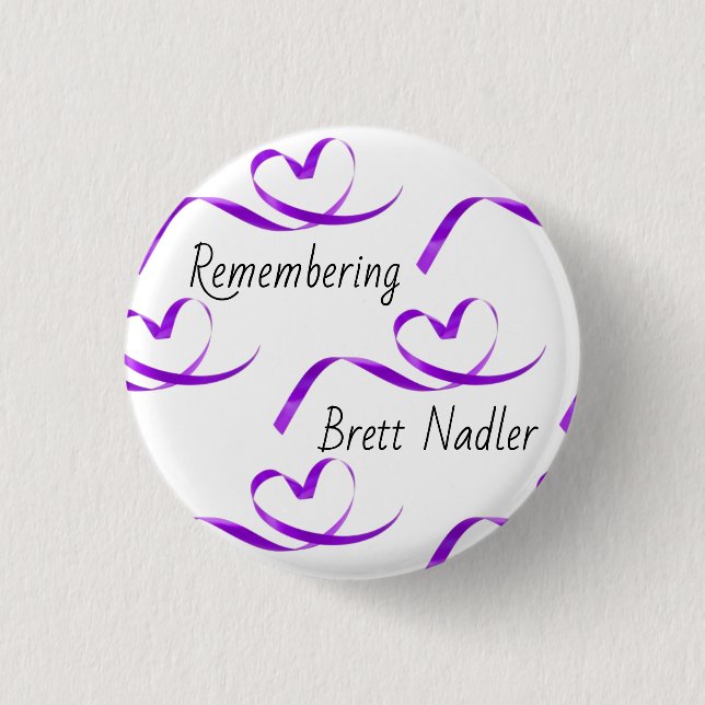 International Overdose Awareness Day Button (Front)