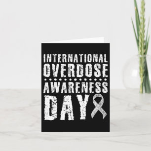 International Overdose Awareness Day I Wear Purple Card