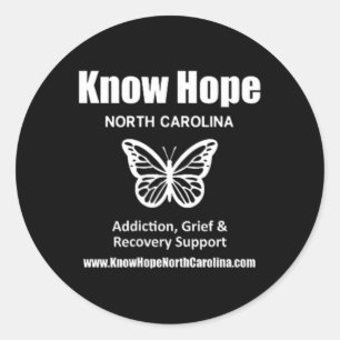 International Overdose Awareness Day Know Hope Classic Round Sticker
