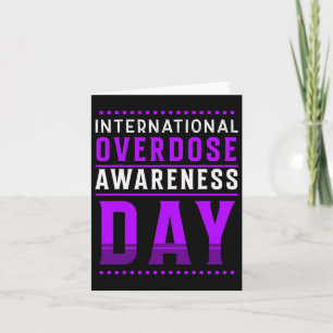 International Overdose Awareness Day - Purple 1 Card