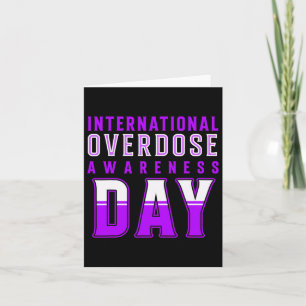 International Overdose Awareness Day - Purple Card